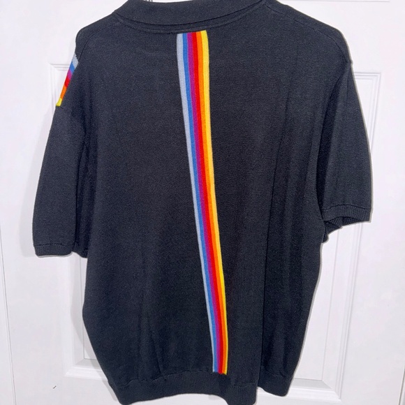 New Teddy Fresh Rainbow Wave Half Zip Knit Top Women’s XXL - Picture 4 of 5